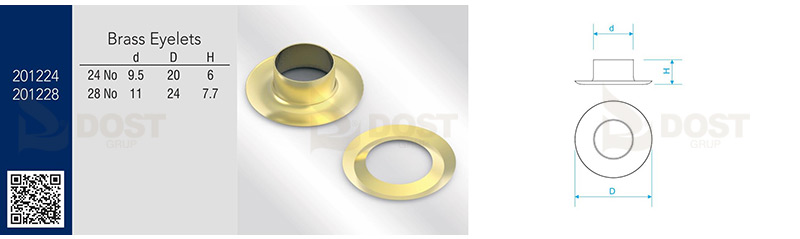Brass Eyelets Technical Specifications